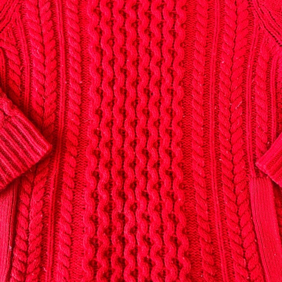 Jcrew Cable Knit Sweater with Pockets - Picture 5 of 8